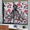 Window Privacy Film Frosted Glass Window Film Sticker Decorative Coverings Non-Adhesive Heat Anti-UV, Freehand Octopus Petal Background 17.7Wx23.6L-inch x2 Pcs view 4