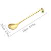 China Soup Spoons Stainless Steel Cake Ice Cream Ice Tea Spoon Milk Coffee Stirring Spoon Birthday Christmas Gift Dessert Spoon Set Gift Box Versatile spoon (Size : Medium) view 2