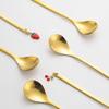 China Soup Spoons Stainless Steel Cake Ice Cream Ice Tea Spoon Milk Coffee Stirring Spoon Birthday Christmas Gift Dessert Spoon Set Gift Box Versatile spoon (Size : Medium) view 3