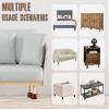OneDream Wood Bed Furniture Risers Blocks - 2 inch Set of 4 Bed Risers, Heavy Duty Solid Wood Round Risers, Sofa Riser with Non-Slip Pad, Create Storage Space and Easy Cleaning for The Sweeper view 2