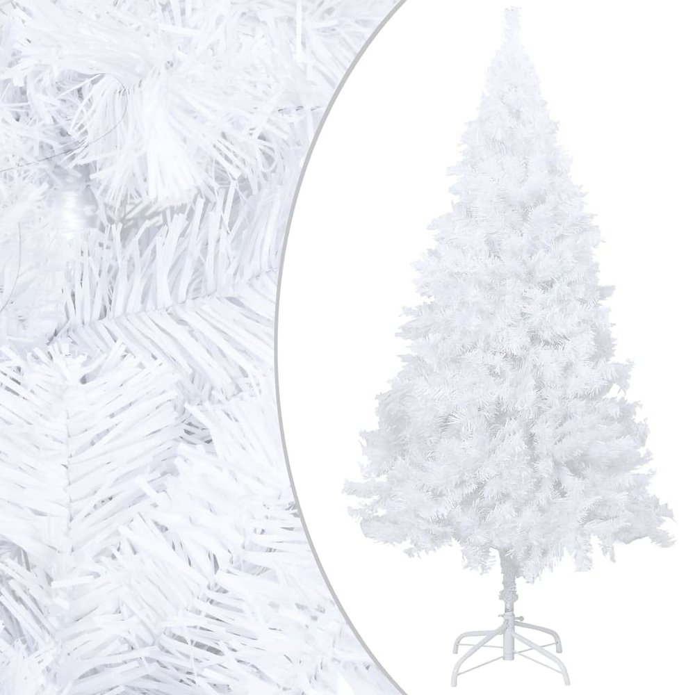 Artificial Christmas Tree,Artificial Pine,Suitable for Indoor and Outdoor,Home, Office,Shop,Party Decoration,Easy Assembly, with Thick Branches White 47.2" PVC