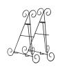 FixtureDisplays 12" Decorative Curved Plate Stand and Art Holder Easel in Black Finish Heavy Duty 16031-2PK-FBA view 1