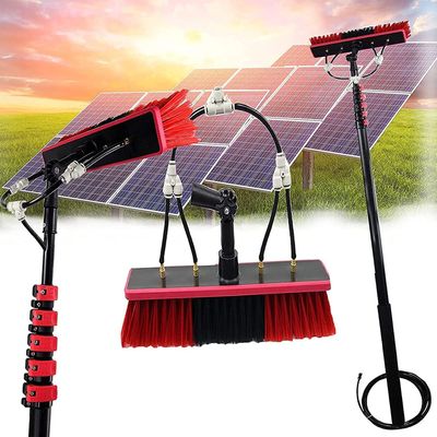 water fed pole kit window cleaning brush outdoor Window Cleaning Pole Cleaner Kit Water/Hose Pole Cleaning Brush Equipment Extendable 8m Outdoor Cleaning Tools Photovoltaic And Solar Panels