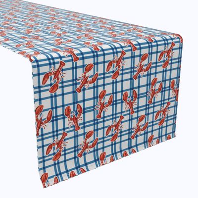 Fabric Textile Products, Inc. Table Runner, 100% Cotton, 16x72, Lobster Picnic Check