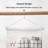 Bueuwe Fabric Storage Hanging Bag Bedside Wall-Mounted Door Behind Bedroom Room Rack Cloth Bag Dormitory Storage Artifact,Gray view 2