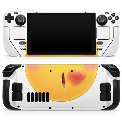 Design Skinz - Compatible with Steam Deck - Skin Decal Protective Scratch-Resistant Removable Vinyl Wrap Cover - Sour Kiss Friendly Emoticons