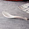 China Soup Spoons Japanese-style Ceramic Small Soup Spoon Household Breakfast Cereal Spoon Restaurant Buffet Rice Spoon Kitchen Tool Spoon Versatile spoon (Size : Medium) view 4
