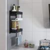 Magnetic Spice Rack for Refrigerator, Strong Magnetic Fridge Shelf, Durable Fridge Spice Rack, Multi Use Magnet Shelf for Fridge, Magnetic Fridge Organizer for Kitchen Organization view 2