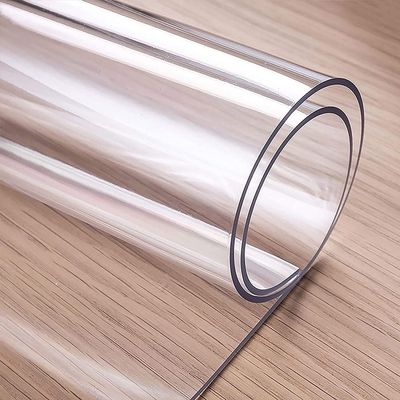 LENG Clear Table Cover Living Room Coffee Table Protector Kitchen Tablecloth Office Desk Chair Mat Home Floor Protector Anti-Slip PVC Mat Easy to Clean (Color : 3.0mm, Size : 100x100cm/39 * 39in)