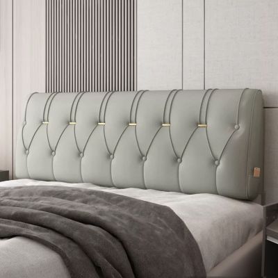 Wedge Bed Rest Reading Pillow Headboard Pillow Large Bolster Lumbar Support Backrest Removable Headboard Cover for Dorm Day Bed Bench,A,with headboard King 70.8"
