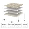 Wedge Bed Rest Reading Pillow Headboard Pillow Large Bolster Lumbar Support Backrest Removable Headboard Cover for Dorm Day Bed Bench,A,with headboard King 70.8" view 3