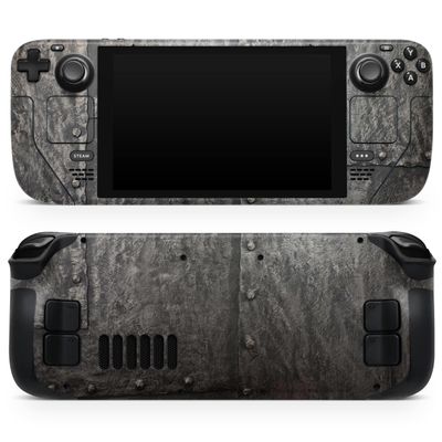 Design Skinz - Compatible with Steam Deck - Skin Decal Protective Scratch-Resistant Removable Vinyl Wrap Cover - Bolted Steel Plates