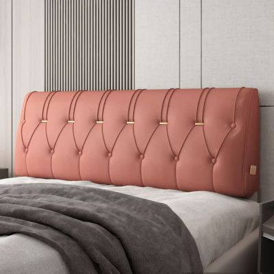 Wedge Bed Rest Reading Pillow Headboard Pillow Large Bolster Lumbar Support Backrest Removable Headboard Cover for Dorm Day Bed Bench,B,No headboard King 70.8"