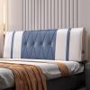 Rectangle Bed Backrest Headboard Backrest Wedge Reading Removable Pillow Bedside Cushion Lumbar Support Pillow for Bunk Bed Day Bed Bench,A,No headboard 74.8"/190cm view 1