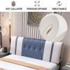 Rectangle Bed Backrest Headboard Backrest Wedge Reading Removable Pillow Bedside Cushion Lumbar Support Pillow for Bunk Bed Day Bed Bench,A,No headboard 74.8"/190cm view 2