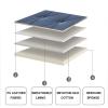 Rectangle Bed Backrest Headboard Backrest Wedge Reading Removable Pillow Bedside Cushion Lumbar Support Pillow for Bunk Bed Day Bed Bench,A,No headboard 74.8"/190cm view 3