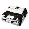 Elephant Throw Blanket for Kids - 40x50 Inches Crib Size - Soft Fluffy Cozy Blankets Gift - Grey Novelty Blanket Throws for Travel, Office view 2