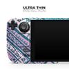 Design Skinz - Compatible with Steam Deck - Skin Decal Protective Scratch-Resistant Removable Vinyl Wrap Cover - Ethnic Aztec Blue and Pink Point view 4