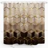 JIAMELUCK Marble Shower Curtain Modern Geometric Bathroom Set Stripe Bath Curtains Texture Fabric Bathroom Bathtub Decor 170x200cm(67" Wx79 H) view 2