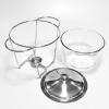 JYHCD Chafing Dish, 4 Quart Full Size Pan Chafer, Stainless Steel Chafer Dish Set with Glass Food Pan, Fuel Holders, for Buffet, Wedding, Parties, Banquet, Catering Events,Silver view 2