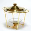 JYHCD Chafing Dish, 4 Quart Full Size Pan Chafer, Stainless Steel Chafer Dish Set with Glass Food Pan, Fuel Holders, for Buffet, Wedding, Parties, Banquet, Catering Events,Silver view 4