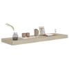 KTHLBRH Floating Wall Shelves 4 pcs,Floating Shelves,Wall Display Shelves,Wall Shelves for Bathroom/Living Room/Bedroom/Kitchen Decor, with Invisible Mounting System,Oak 31.5"x9.3"x1.5" MDF view 3