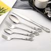 Silverware Set 50 Piece 18/10 Stainless Steel Flatware Sets With Hollow Handle Service for 10 Kitchen Wedding Restaurant Cutlery Utensils Palace Design Knifes Forks and Spoons Tableware Set view 1