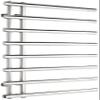 LUNEZY Heated Towel s Towel Warmer,Electric Towel Warmer Rack Brushed Nickel Stainless Steel 4+4 Heated Bars Towel Airer Heated UL Certificate,Concealed (Color : Concealed) (Surfacemounte view 1