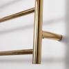 HAPPLiGNLY Towel Warmer, Stainless Steel Heated Towel Rail Radiator Wall-Mounted Electric Towel Rack with Shelf, for Bathroom, Gold, 3 Bars,Hardwire (HardWire) view 2