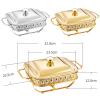 JYHCD 2 Qt Chafing Dish Buffet Set, Chafers and Buffet Warmer Sets with Lid, Food Warmers for Parties Buffets Outdoor Christmas Halloween,Silver view 2