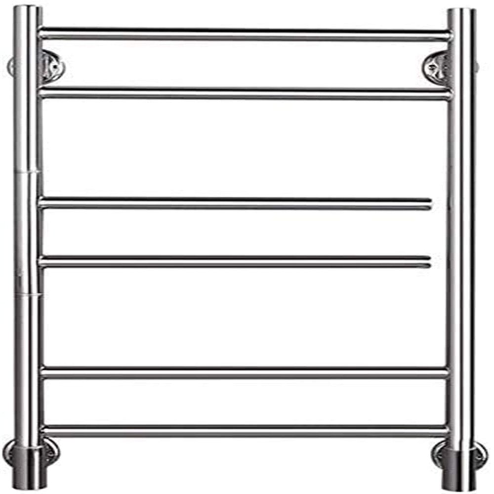 HAPPLiGNLY Heated Towel Rail Rails Electric Towel Rack, Rotatable Hot Towel Warmer, Bathroom Wall-Mounted Stainless Steel Towel Rack and Drying Rack, Polish Chrome,6 Bars (Size : Plugin)