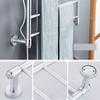 HAPPLiGNLY Electric Towel Rack, Smart Household Electric Heating Towel Bar, Silver Bathroom Carbon Fiber Drying Rack Free Punching view 2