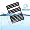 HAPPLiGNLY Stainless Steel Heated Towel Rack, Built-in Thermostat, Wall-Mounted & Matte Black, Carbon Fiber Electric Towel Rack, Bathroom Heating Rack view 3