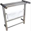 LUNEZY Bathroom Wall Heater Heated Towel Rack, 304 Stainless Steel Wall Mounted Electric Heated Towel Rack Warmer with Shelf Electric Thermostatic Bathroom Heated Towel Rail Radiator,B,Pl view 4