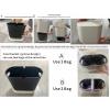 Black Slim Bathroom Trash Can with Press Top Lid,12 Liter Small Thin Garbage Can,3.17 Gallon Narrow Dog Proof Plastic Waste Basket and Covered Wastebasket for Room,Bedroom,Kitchen,Toilet,Office,Dorm view 3