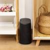 Black Slim Bathroom Trash Can with Press Top Lid,12 Liter Small Thin Garbage Can,3.17 Gallon Narrow Dog Proof Plastic Waste Basket and Covered Wastebasket for Room,Bedroom,Kitchen,Toilet,Office,Dorm view 4