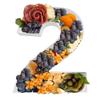 12" Cardboard Number Fillable Shaped Tray Paper Mache Sweets Birthday Charcuterie (2) view 1
