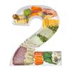 12" Cardboard Number Fillable Shaped Tray Paper Mache Sweets Birthday Charcuterie (2) view 2