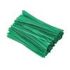 Tangyinrd 500 Pcs 5" Green Paper Twist Ties, for Party Cello Candy Bread Coffee Bags Cake Pops view 1