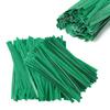 Tangyinrd 500 Pcs 5" Green Paper Twist Ties, for Party Cello Candy Bread Coffee Bags Cake Pops view 3
