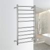 LUNEZY Electric Towel Warmer Rack, Heated Towel Rack Wall Mounted 10-Bar Stainless Steel Towel Rack IP56 Waterproof Rapid Heating Towel Warmer (Exposed Wiring) view 1