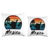 Mexican Souvenir & Apparel Mexico Matching Vacation Souvenir Throw Pillow, 16x16, Multicolor view 3