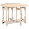 ZQQLVOO Rural Style,Dining Table,Bar Table,Wooden Dining Table,Coffee Table,Cocktail Table,Console,for Living Room,Restaurant,Kitchens,Cafe,Bar,Round 43.3"x29.9" Solid Mango Wood view 1