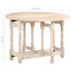 ZQQLVOO Rural Style,Dining Table,Bar Table,Wooden Dining Table,Coffee Table,Cocktail Table,Console,for Living Room,Restaurant,Kitchens,Cafe,Bar,Round 43.3"x29.9" Solid Mango Wood view 2