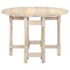 ZQQLVOO Rural Style,Dining Table,Bar Table,Wooden Dining Table,Coffee Table,Cocktail Table,Console,for Living Room,Restaurant,Kitchens,Cafe,Bar,Round 43.3"x29.9" Solid Mango Wood view 4