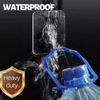 DDMY Adhesive Wall Hooks Clear 50lb(Max) Heavy Duty Hanging Sticky-10 Pack view 4
