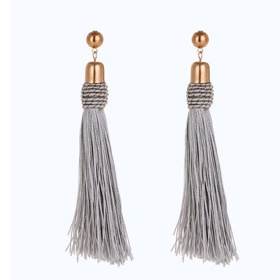 2pcs/Set Polyester Tassel Curtain Tie Handmade Tassel Tassel Curtain Holder Buckle Rope Decorative Room Accessories,Grey