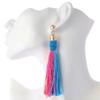 2pcs/Set Polyester Tassel Curtain Tie Handmade Tassel Tassel Curtain Holder Buckle Rope Decorative Room Accessories,Grey view 4