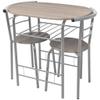 ZQQLVOO Industrial Style,Breakfast Bar Set,Dining Table and Chair Set,KitchenTable and Chairs Set,Bar Table and Chair Set,for Party,Kitchen,Living Room,Dining Room,MDF view 1
