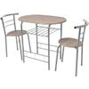 ZQQLVOO Industrial Style,Breakfast Bar Set,Dining Table and Chair Set,KitchenTable and Chairs Set,Bar Table and Chair Set,for Party,Kitchen,Living Room,Dining Room,MDF view 2